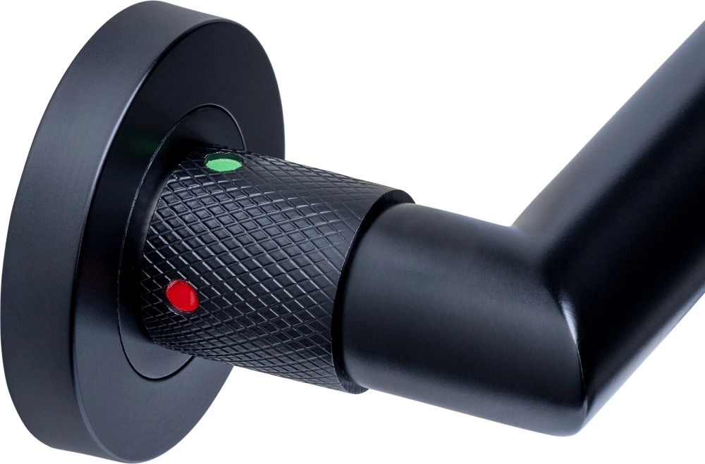 Zwarte deurkruk Sicura blokkeer mechanisme Intersteel 8714186838990