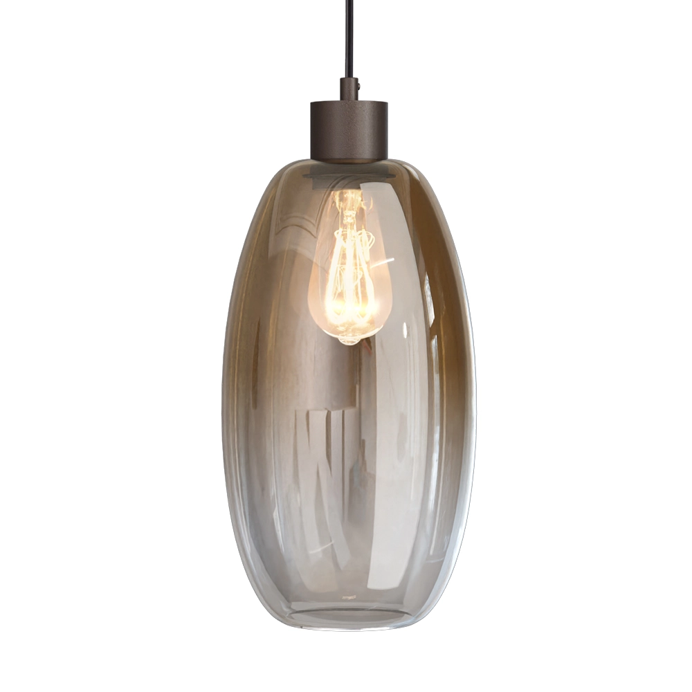 Glazen hanglamp Olive 3x Ø 18,5cm - cacao Masterlight 8718121397696