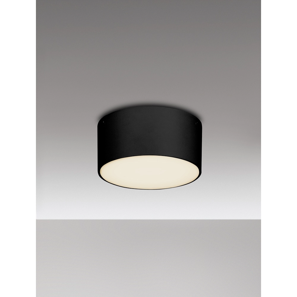 Ronde plafondlamp Judi Ø 12cm antraciet