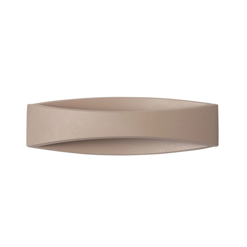 Strakke wandlamp Medusa 25cm zand bruin