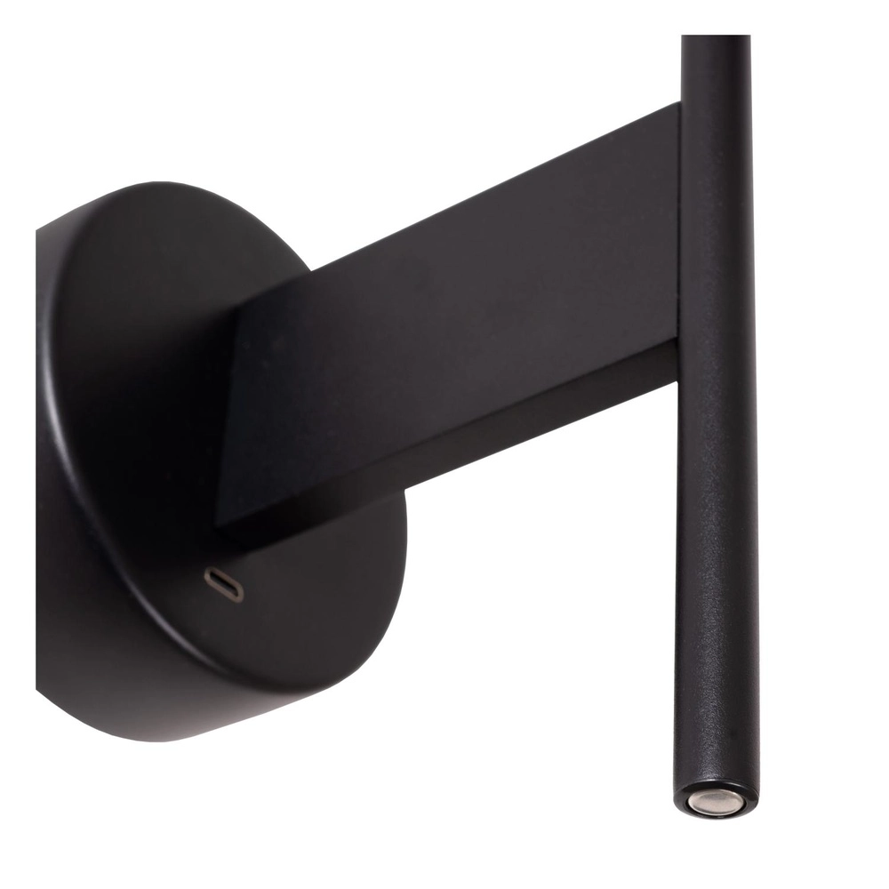 Wandlamp Magic zwart met USB oplaadpunt Lucide 5411212680051