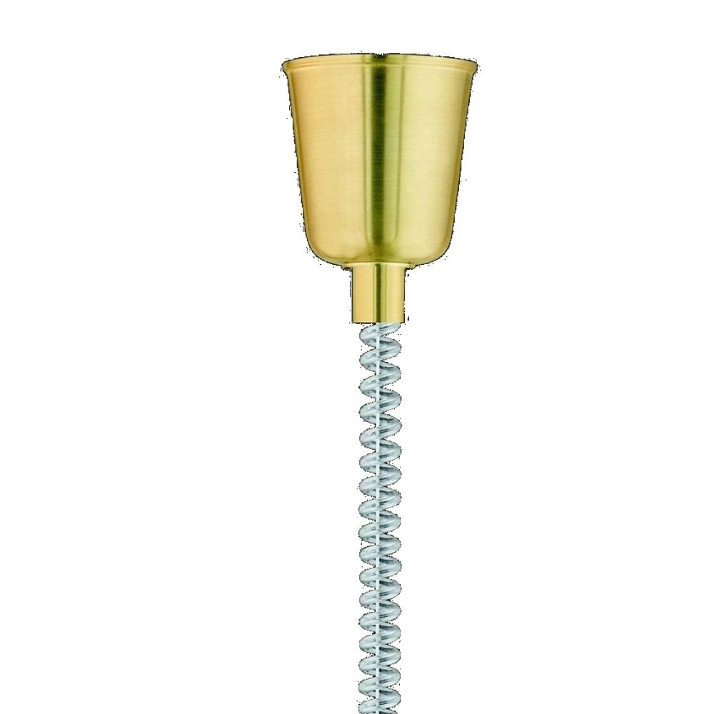 Hanglamp Met Kap Series 3407 goud met mintglas Trio 4017807196016