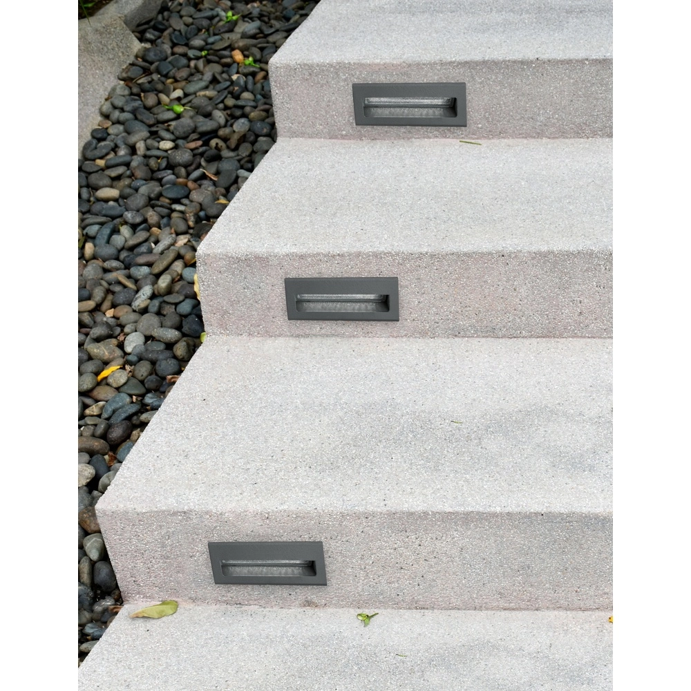 Inbouwlamp Krypton grijs 13,5cm