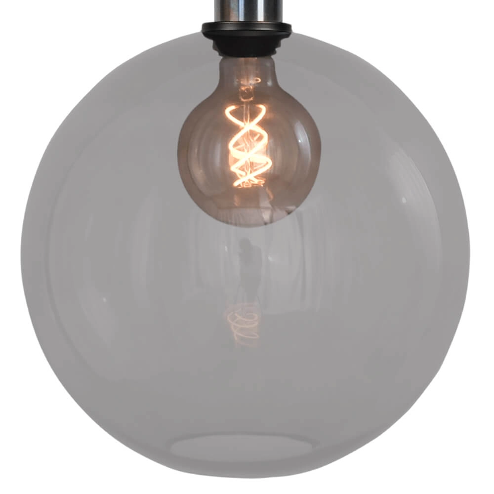 Hanglamp Ø 30cm Bella 2 Dappled oil met smoke glas Masterlight 8718121334226