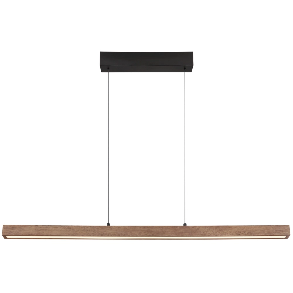 Strakke hanglamp Olivus hout 115cm Globo 9007371455683