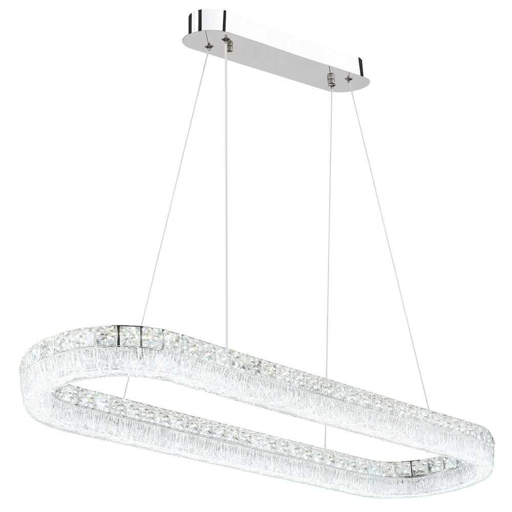 Hanglamp Laurel ovaal chroom Globo 9007371572779