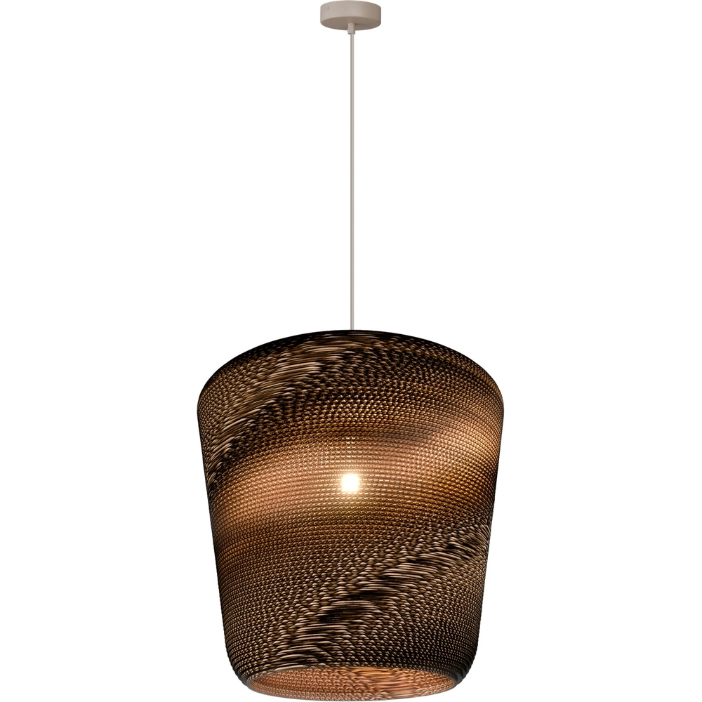 Zand hanglamp Carta Moody Ø 54cm Think Paper kap