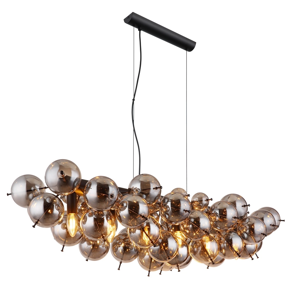 Unieke hanglamp Udo smoke glas 100cm