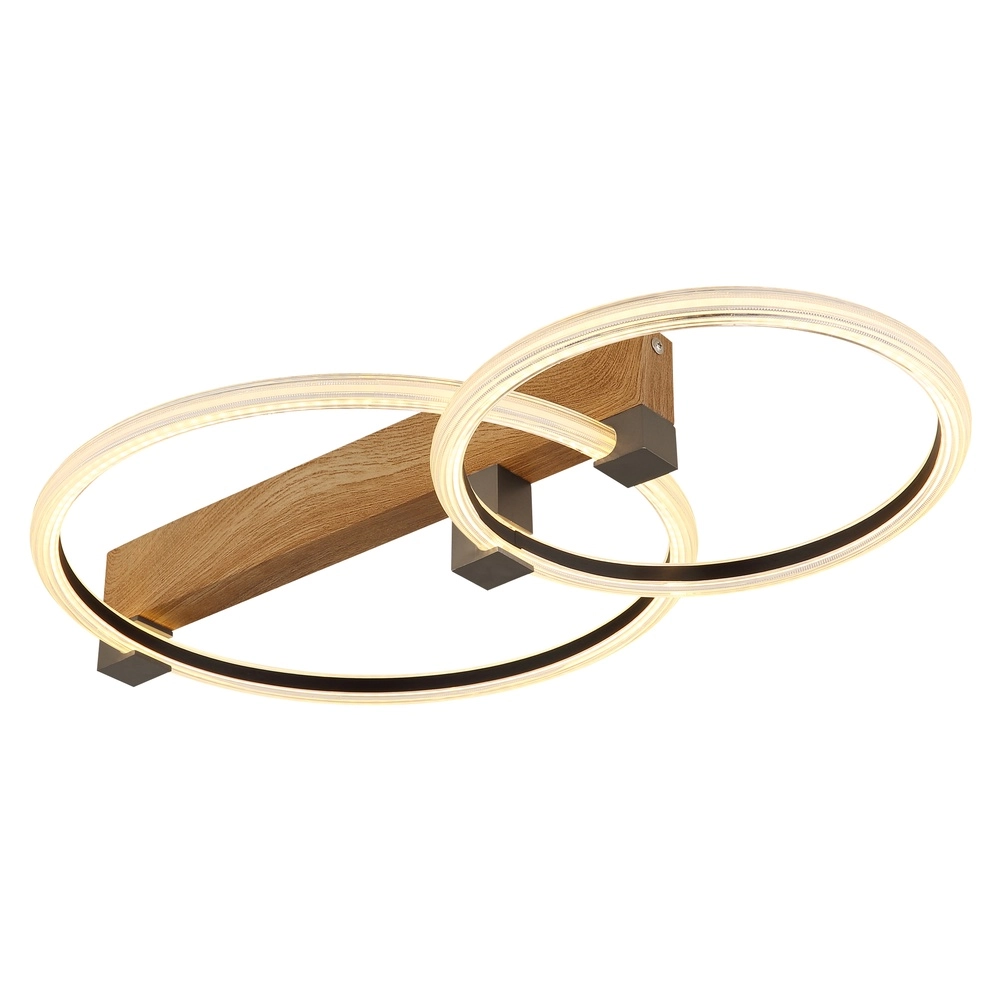 Plafondlamp Fletcher design hout