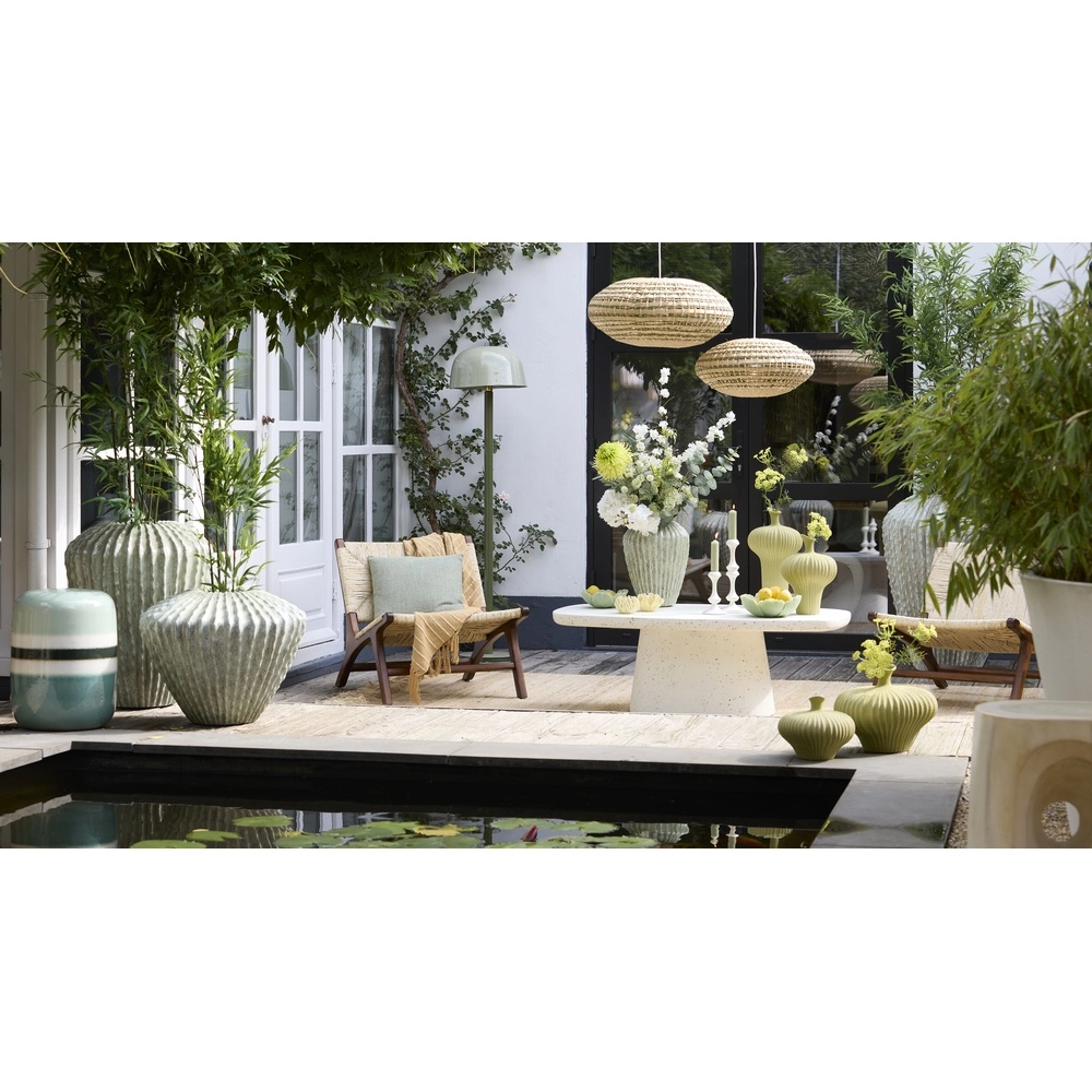 Glazende vloerlamp Marivet Groene tinten Light & Living 8717807816315