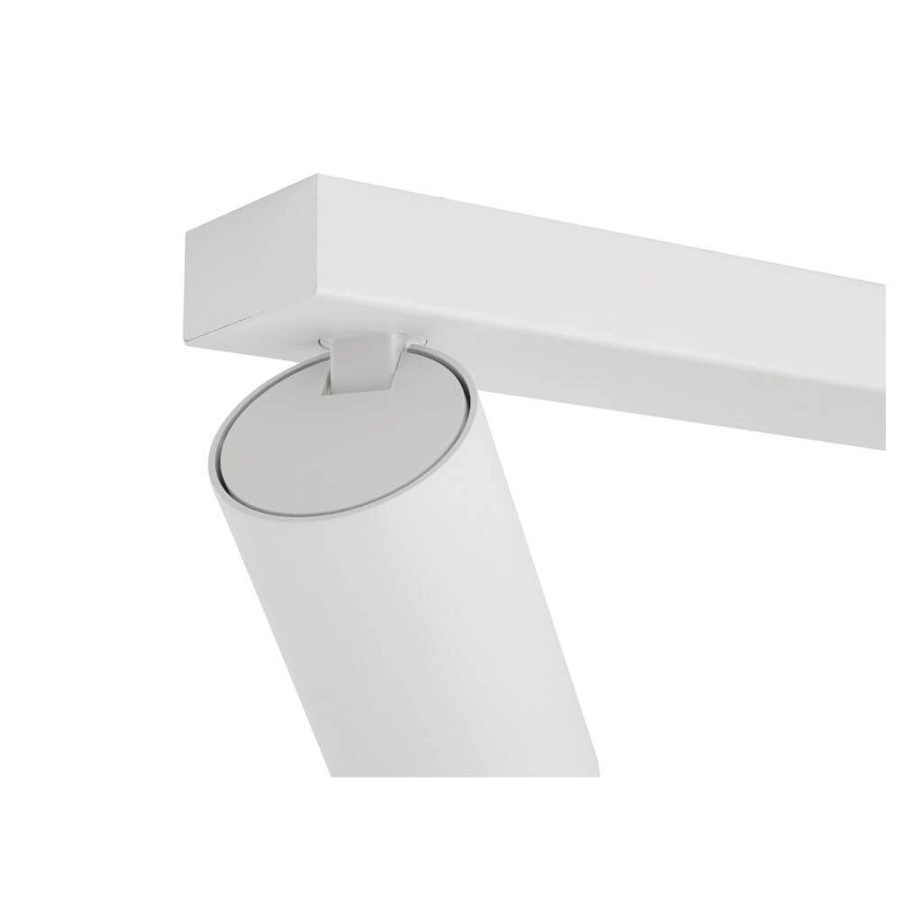 Dubbele opbouwspot Kami Double wit met zwart SLV 4024163288705