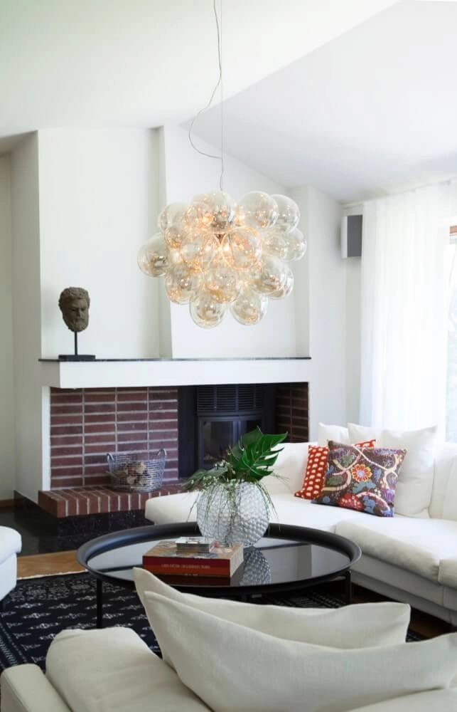 Hanglamp Gross amber glas 62cm By Rydéns 7391741006509