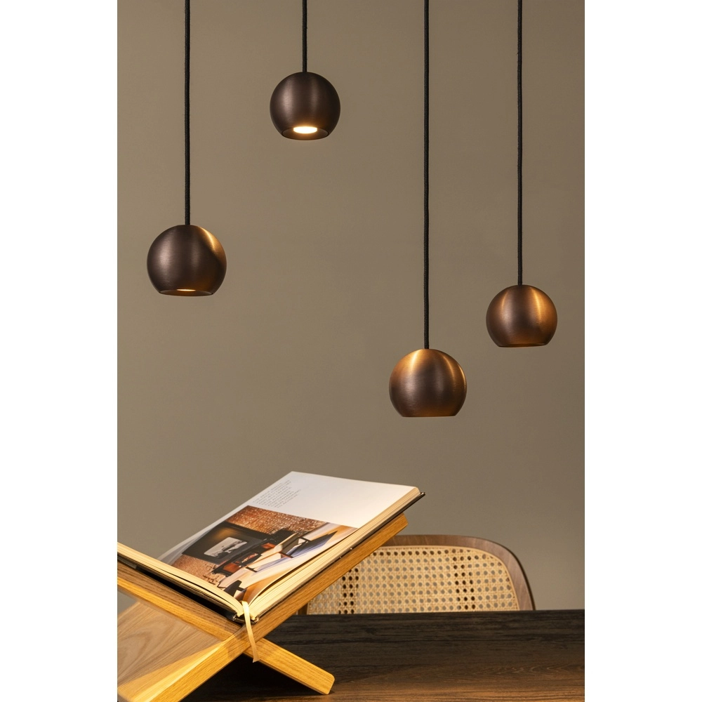 Design hanglamp Montana 13-lichts koffie bruin Premium by Lucide 5411212680150