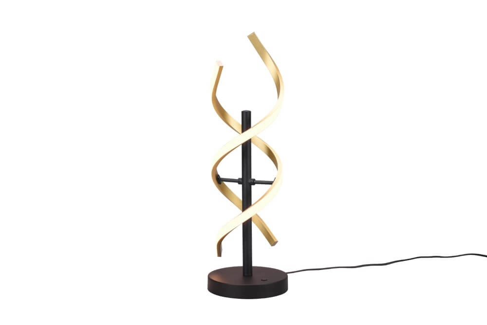 Design vloerlamp Sequence zwart met goud Trio 4017807541762