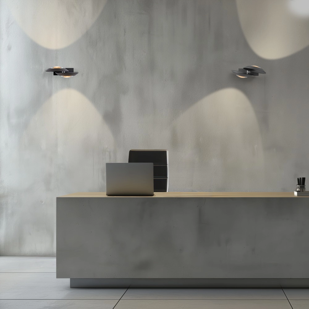 2L led wandlamp Pure Oculis black pearl Paul Neuhaus 4012248397008