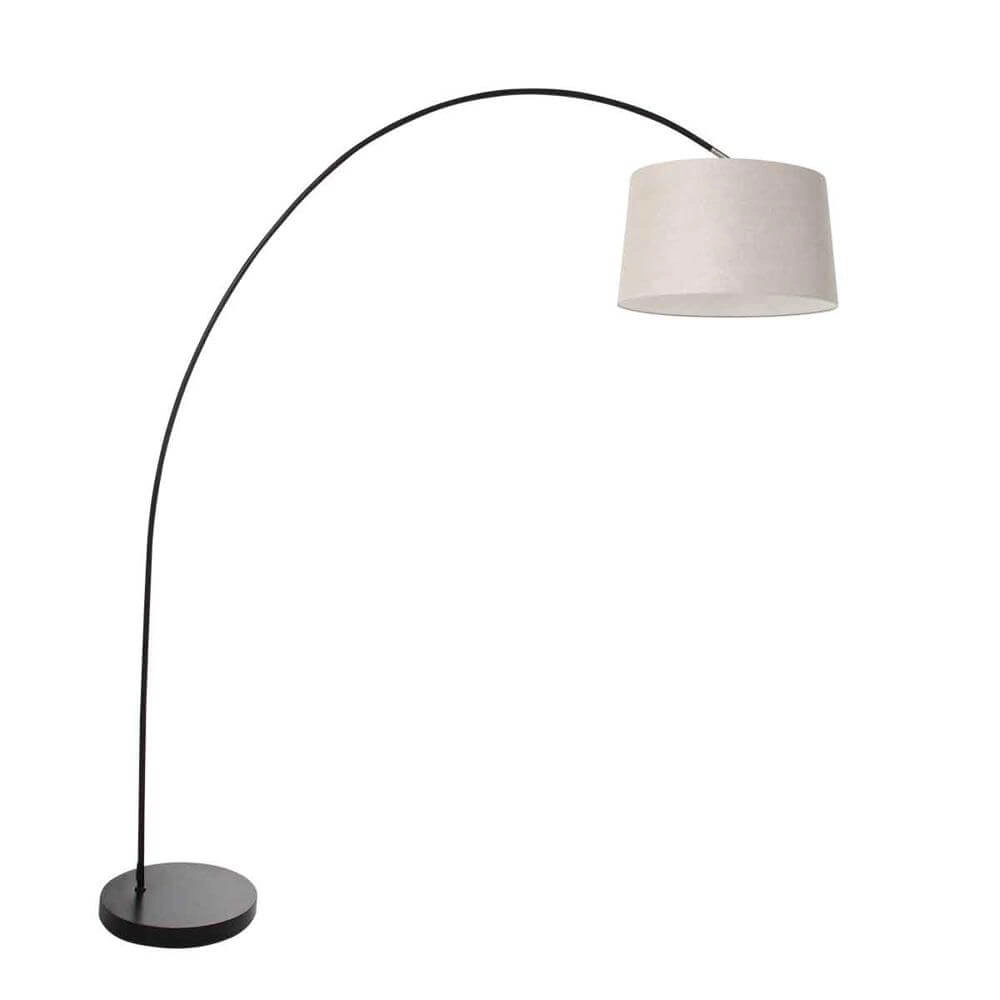 Booglamp Solva met grijze kap