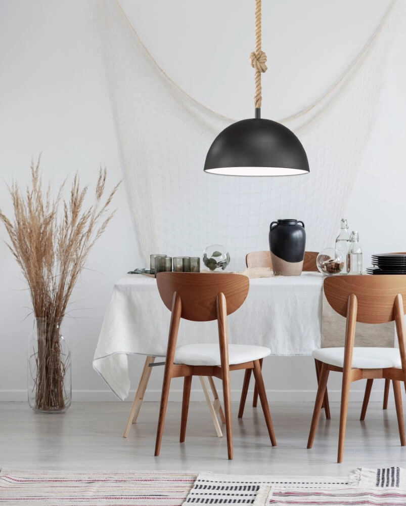 Landelijke hanglamp Rope met touw Fischer & Honsel 4003694607612