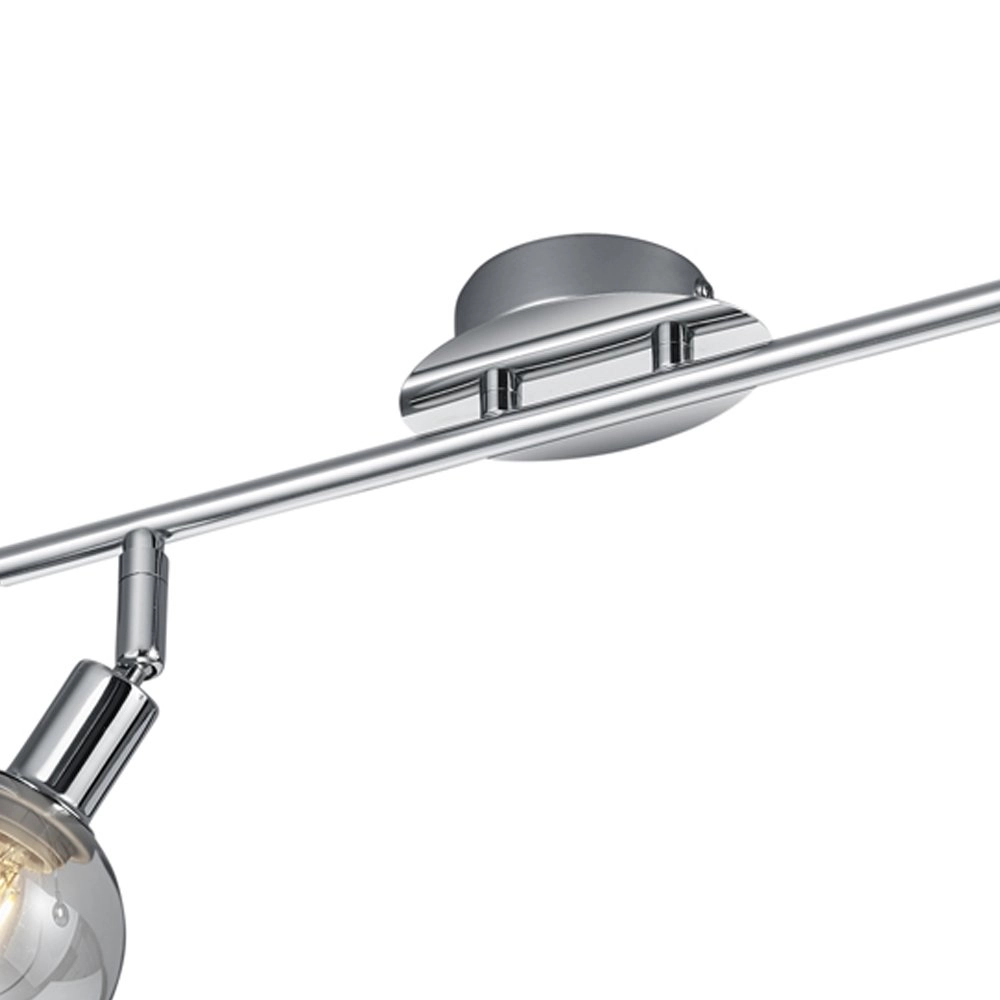 Plafondlamp Chroom Brest 2-lichts verstelbaar Trio 4017807434170