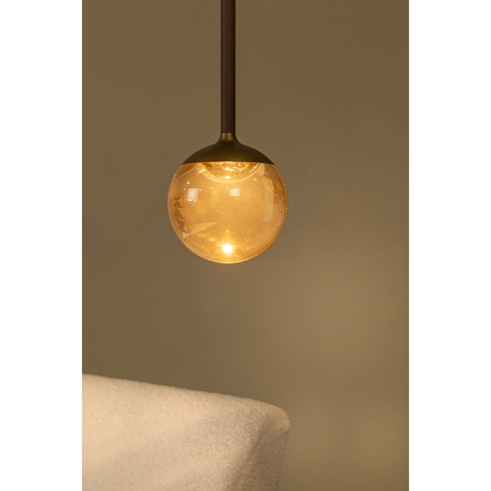 Hanglamp Calina enkel met amber bol Premium by Lucide 5411212242044