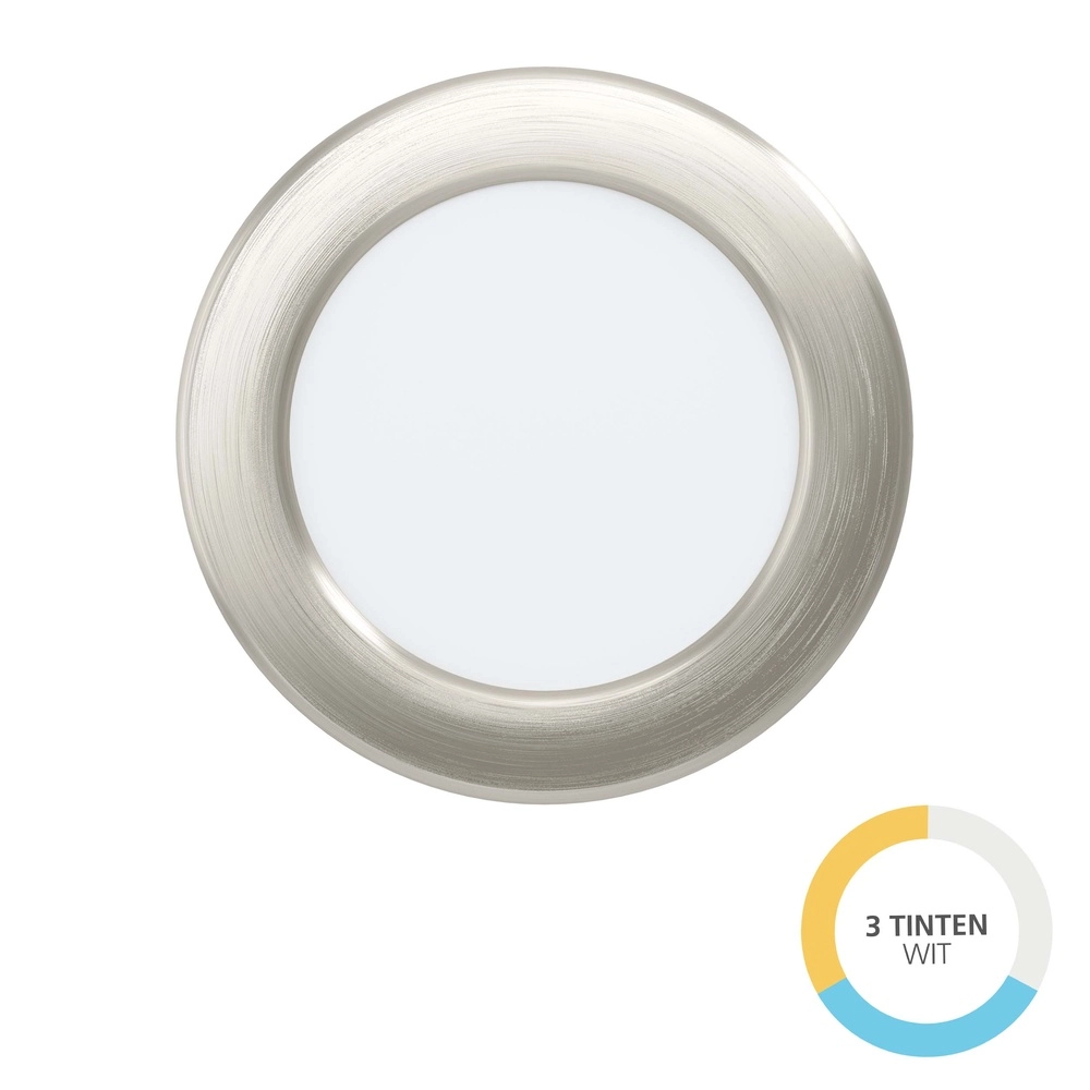 Inbouw lamp Fueva 6 rond - rvs - Ø 11,9cm