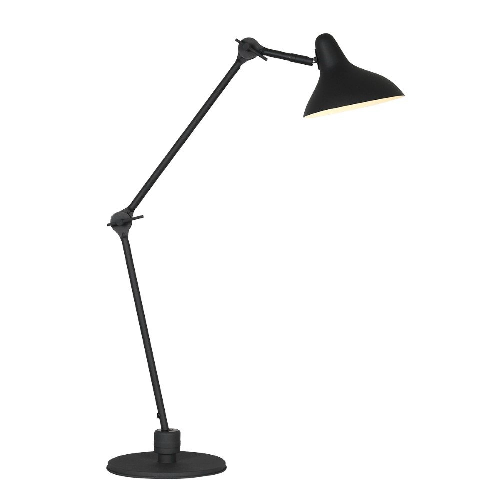 Zwarte leeslamp Kasket 50cm
