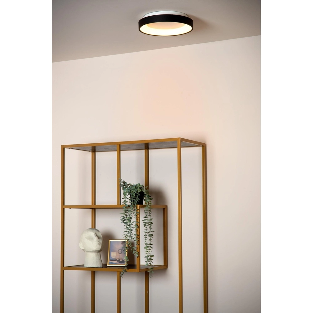 Plafonniere Vidal Ø 28cm zwart Lucide 5411212460899