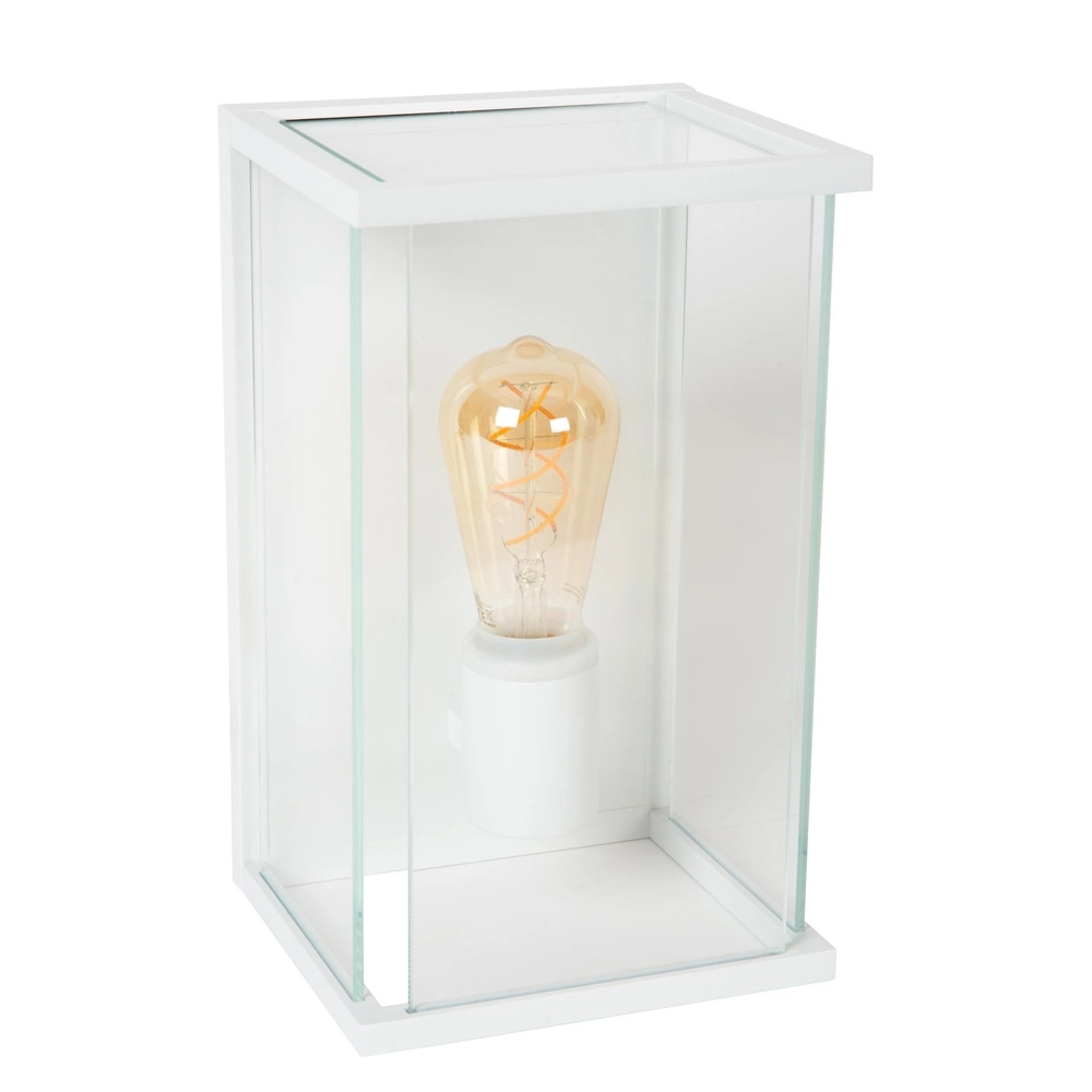 Strakke wandlamp Claire enkel wit