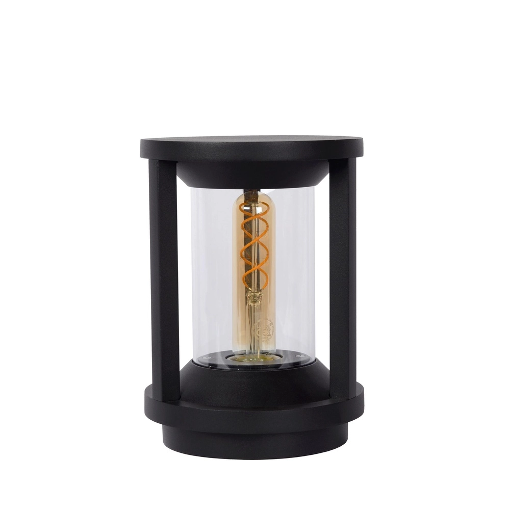 Sokkellamp 22cm Cadix zwart IP65