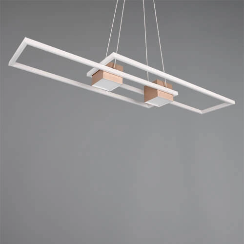 Led hanglamp kantoor Albany roodkoper Trio 4017807610352