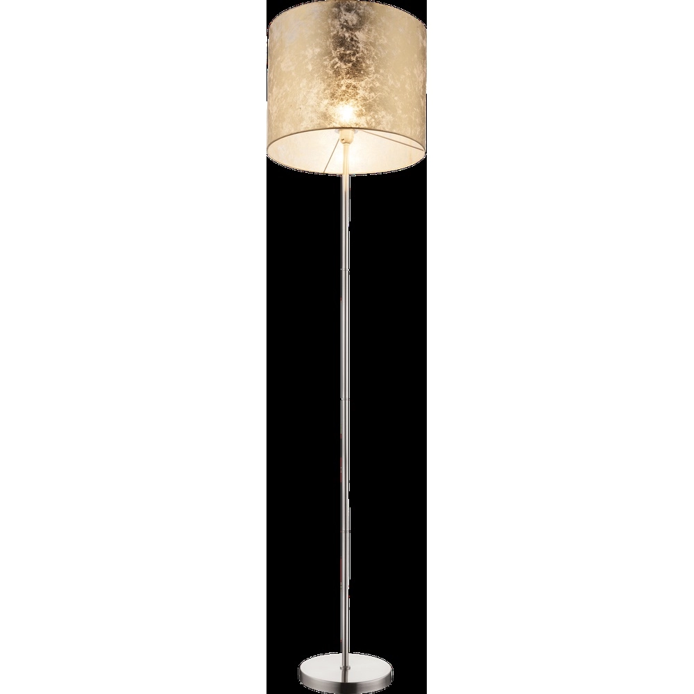 Vloerlamp Amy nikkel met gouden kap Globo 9007371312481