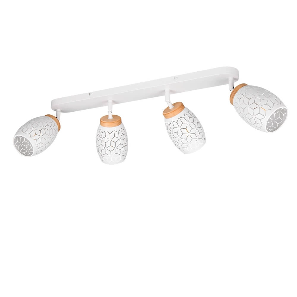 4-lichts opbouwspot Bidar wit Trio 4017807640694