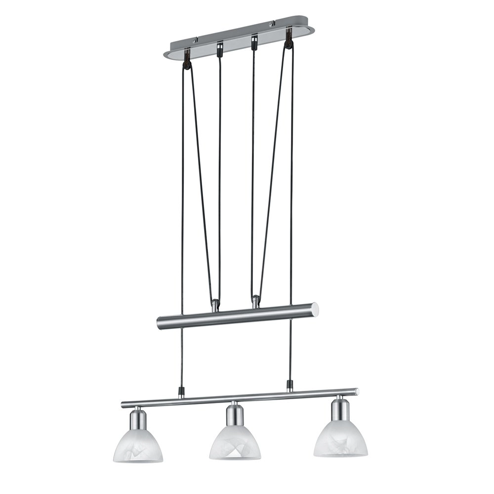 Design hanglamp Levisto 3-lichts nikkel