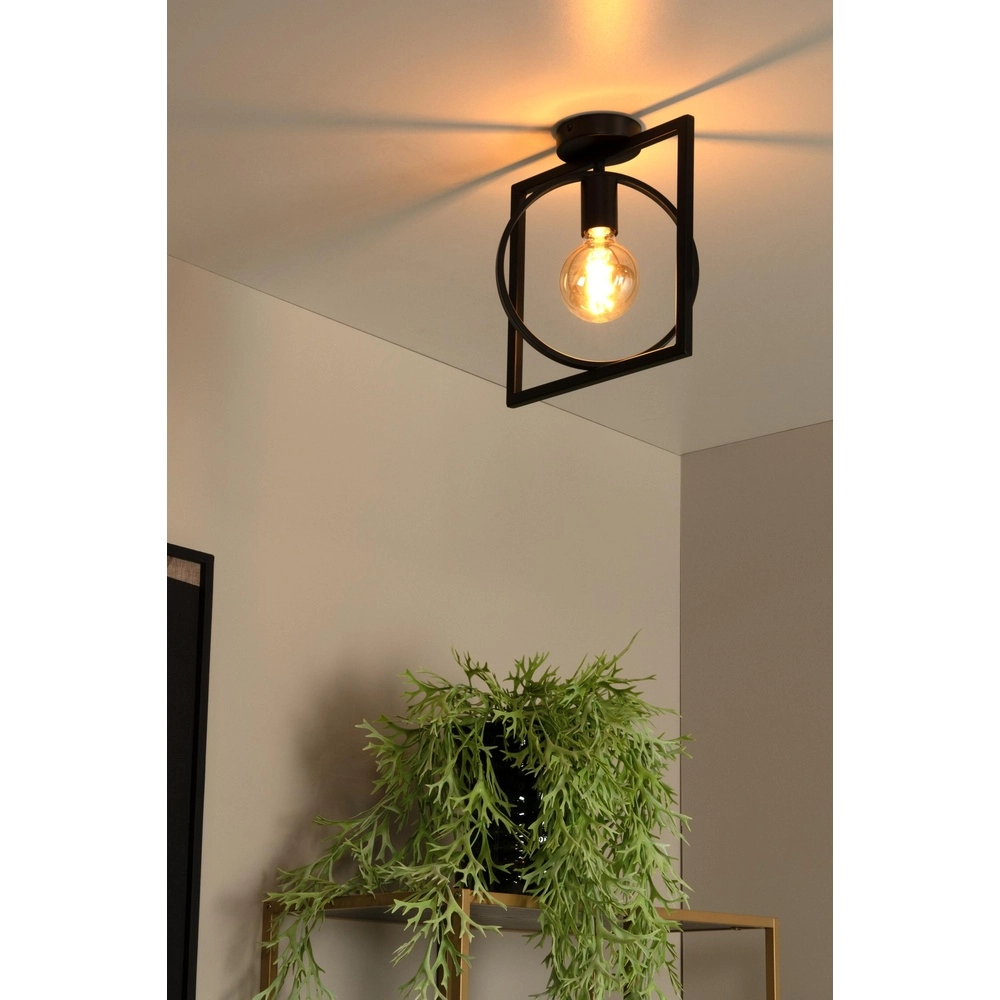 Unieke plafondlamp Suus zwart Lucide 5411212010865