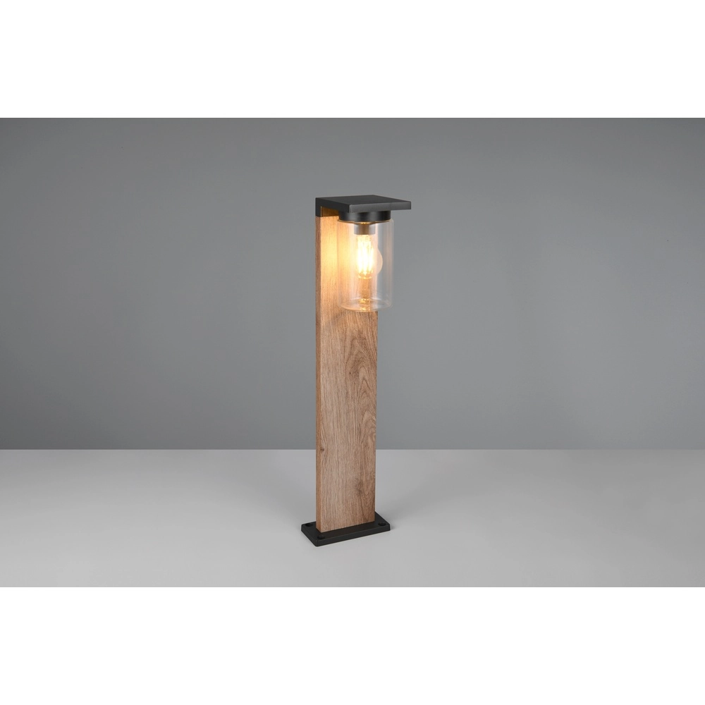 Tuinlamp Ardila zwart met hout 65cm Trio 4017807603446