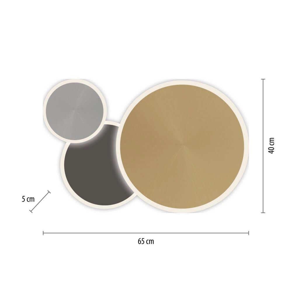Design wandlamp Q-Piato 65cm Paul Neuhaus 4012248374511