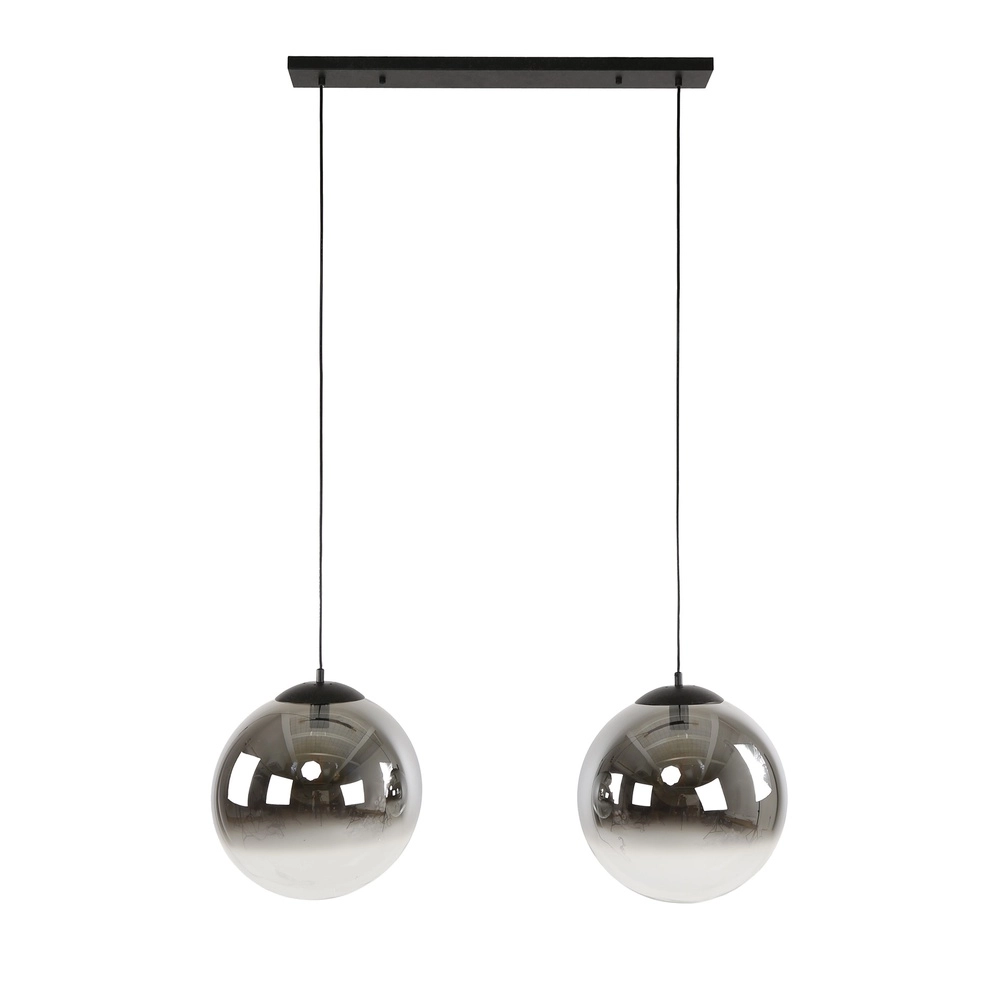 2L hanglamp Bubble met zilver fading glas Lyora 8716803511224