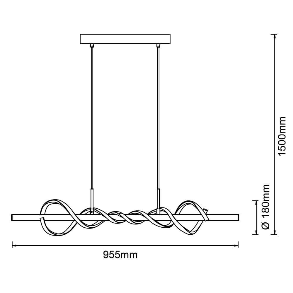 Zwarte design hanglamp Amalie M Brilliant 4004353411748