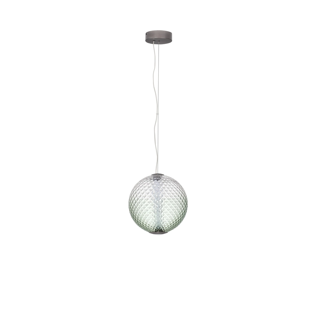 Pendant lamp Aora Convex Green Glass Lyora 5212017483829