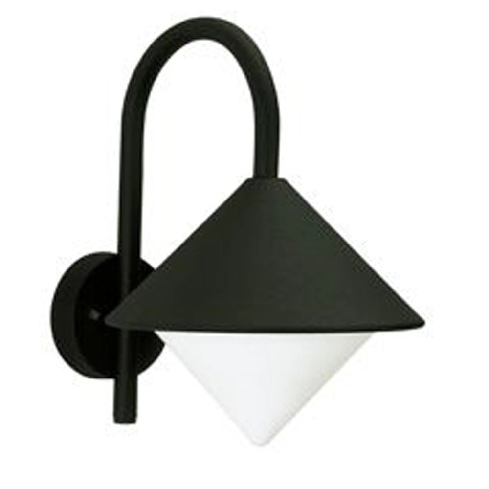 Wand buitenlamp zwart Triangle 26cm