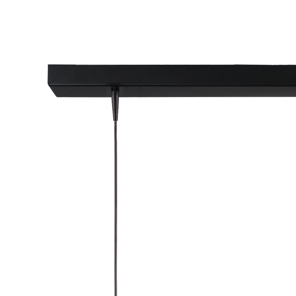 3-lichts hanglamp Scala 130cm zwart met nikkel Ø 25cm Masterlight 8718121326542
