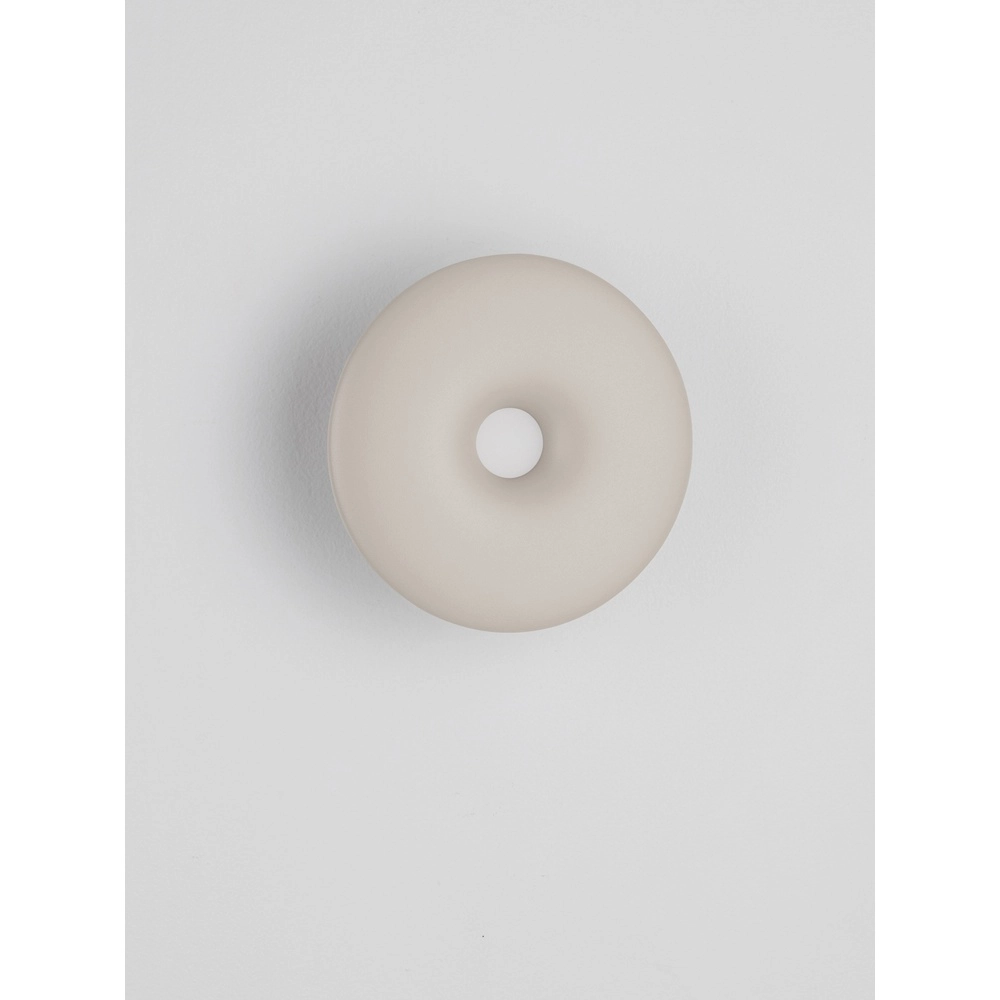 Unieke wandlamp Splash rond zand bruin Lyora 5212017497222
