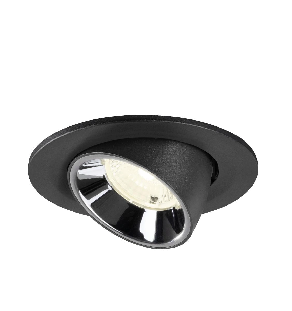 Inbouwspot Numinos Gimble S zwart/chroom 4000K - 40gr SLV 4024163313346