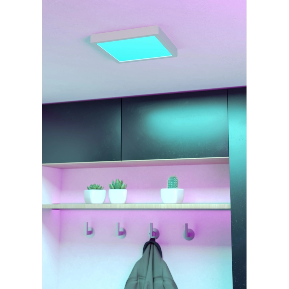 Plafonnière IP44 Fueva 6-Z vierkant - wit - 22x22cm Eglo 9008606330577