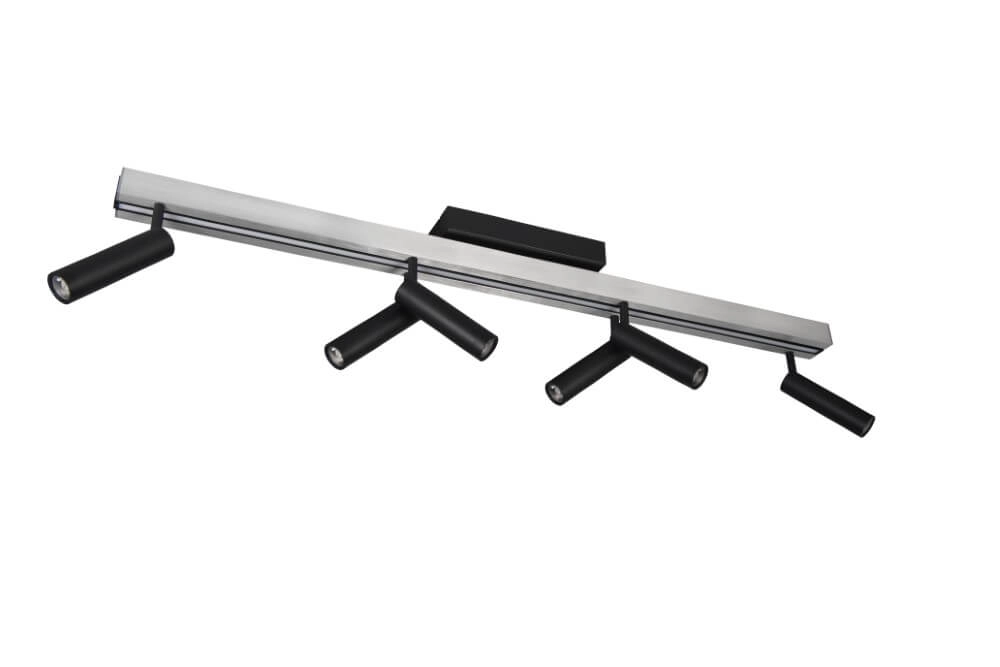 6-lichts led spot Zeno metaal met zwart Trio 4017807627305