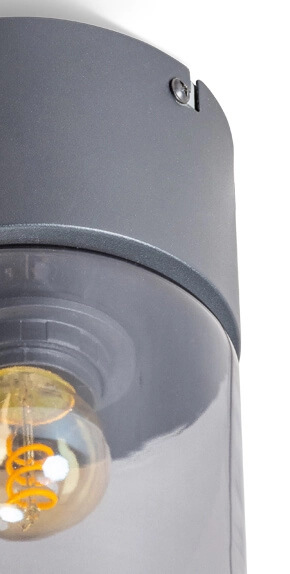 Glazen plafondlamp Sledge Glass smoke glas ETH 8720195302827