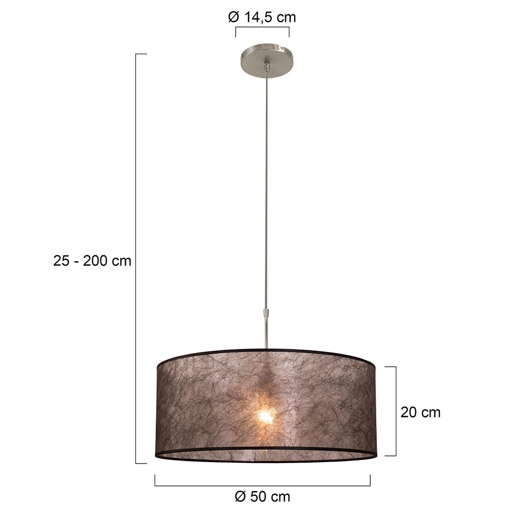 Stoffen hanglamp Stresa Steinhauer 8712746118162
