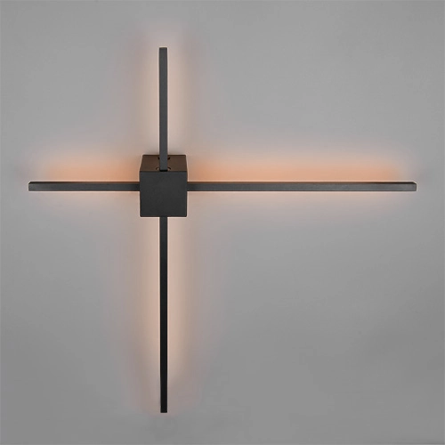 Moderne wandlamp Cassino zwart 67,5cm Trio 4017807683202