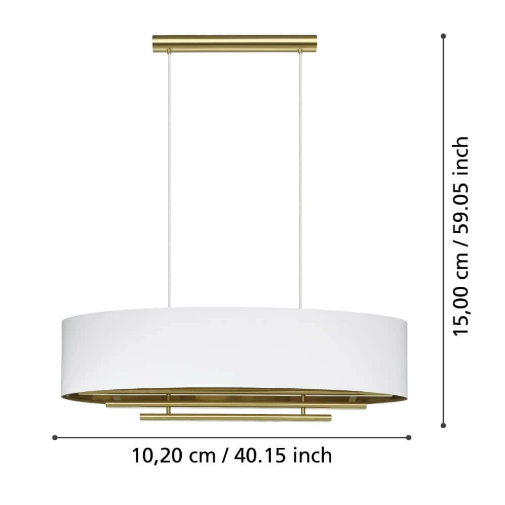 Witte hanglamp Pinetara 102cm Stars of Light 9008606240463