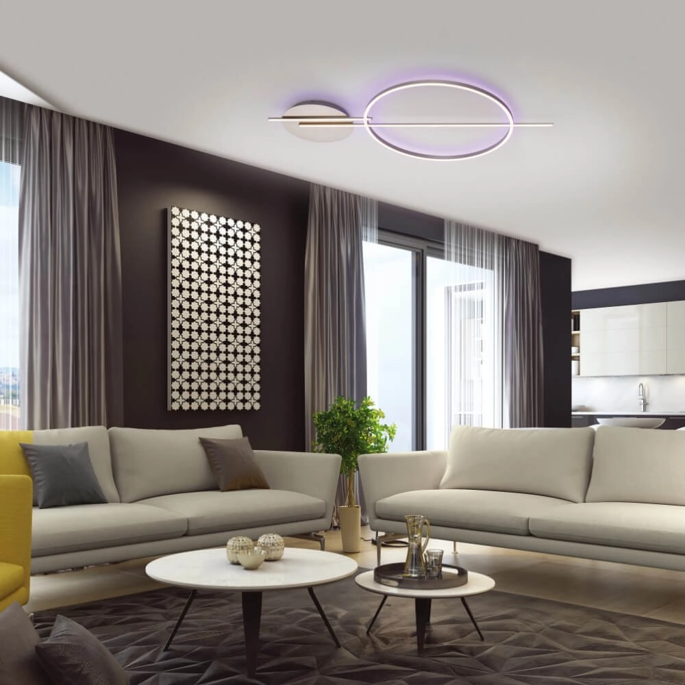 Unieke plafondlamp Q-Arkoa metaal Paul Neuhaus 4012248366608