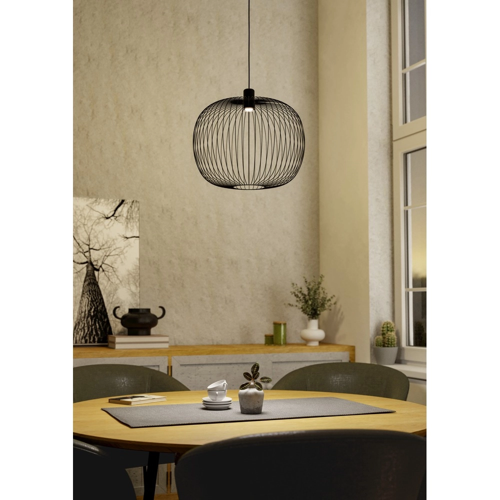 Draad hanglamp Lodods zwart Ø 45cm Eglo 9008606390267
